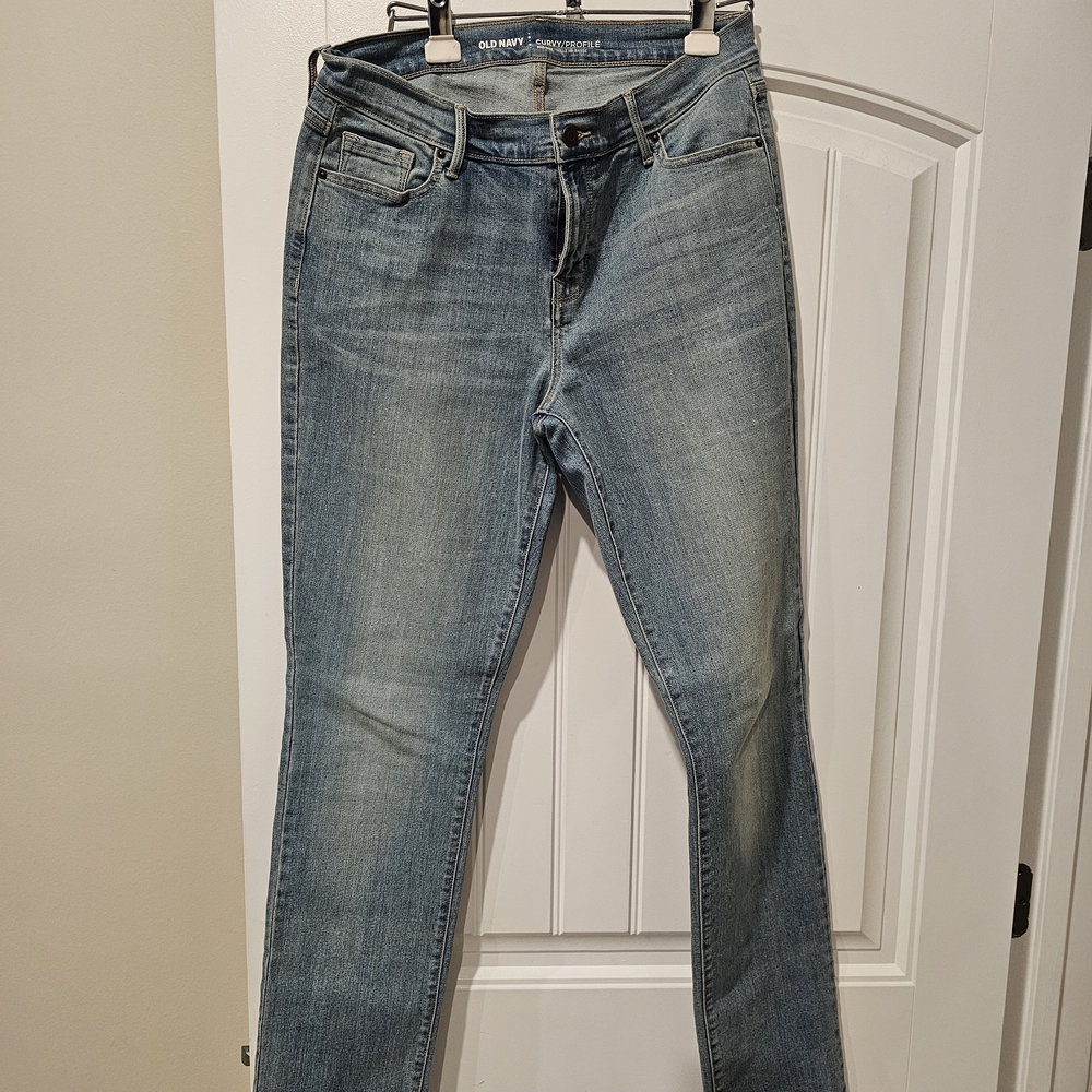 Old Navy Women's Light Blue Straight Leg Jeans